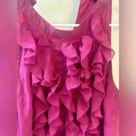 Mossimo magenta flowy dress tank top woman's large - Picture 2 of 10